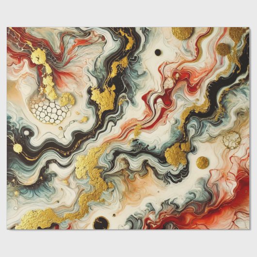 Goldene Flüsse  Cadeaupapier (Vlak)