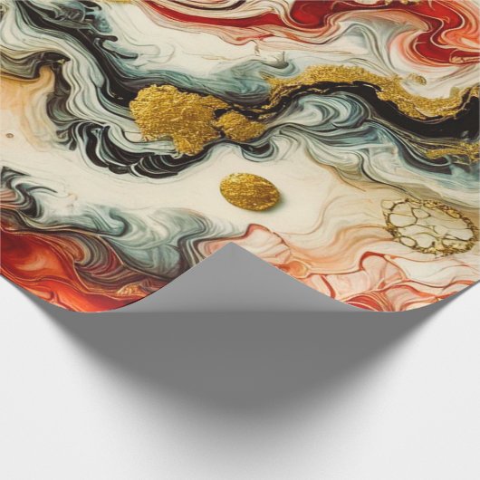 Goldene Flüsse  Cadeaupapier (Hoek)