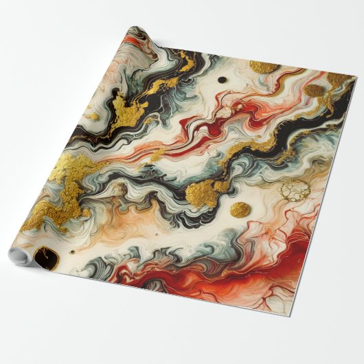 Goldene Flüsse  Cadeaupapier (Uitgerold)