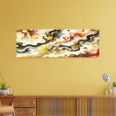 Goldene Flüsse Canvas Afdruk (Insitu (Woonkamer))