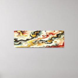 Goldene Flüsse Canvas Afdruk