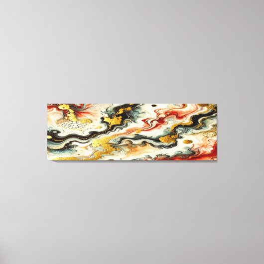 Goldene Flüsse Canvas Afdruk (Voorkant)