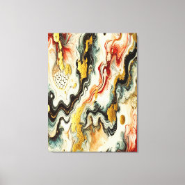 Goldene Flüsse Canvas Afdruk