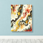 Goldene Flüsse  Canvas Afdruk (Insitu (Houten vloer))