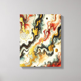 Goldene Flüsse Canvas Afdruk