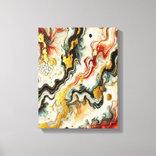 Goldene Flüsse  Canvas Afdruk (Voorkant)