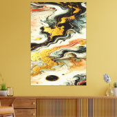 Goldene Flüsse Canvas Afdruk (Insitu (Woonkamer))