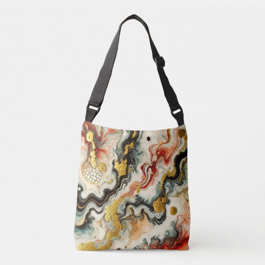 Goldene Flüsse  Crossbody Tas (Voorkant)