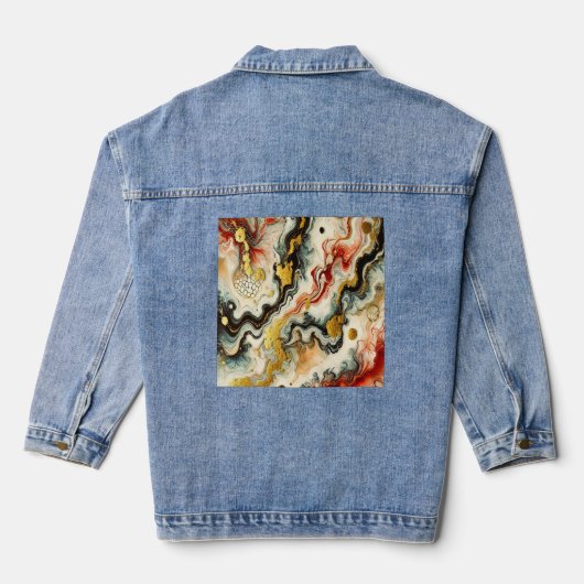 Goldene Flüsse Denim Jacket (Achterkant)