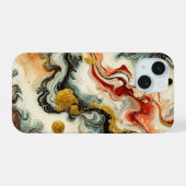Goldene Flüsse iPhone 15 Case (Achterkant horizontaal)