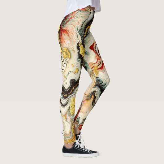 Goldene Flüsse Leggings (Rechts)