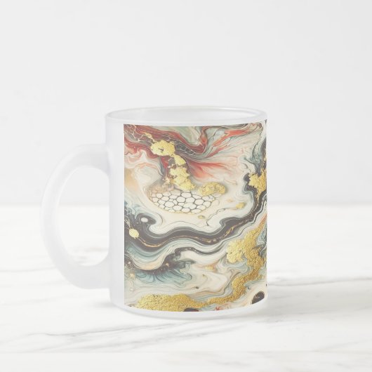 Goldene Flüsse  Matglas Koffiemok (Links)