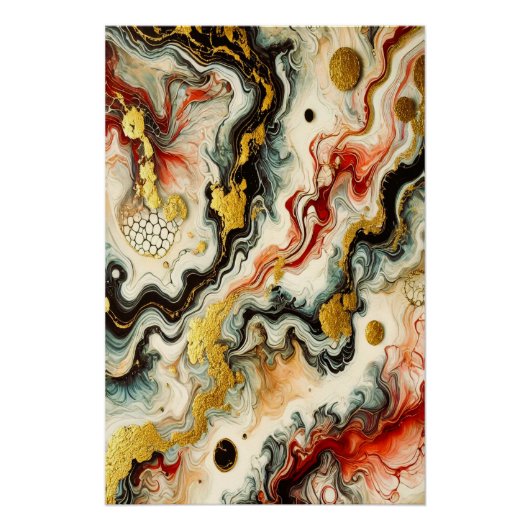 Goldene Flüsse  Perfect Poster (Voorkant)