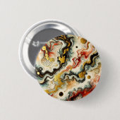 Goldene Flüsse Ronde Button 5,7 Cm (Voorkant /achterkant)