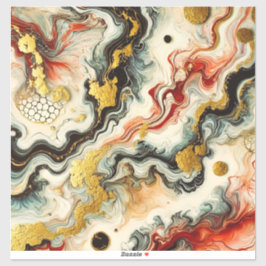 Goldene Flüsse Sticker