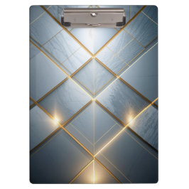 Goldene Geometrie Marmor Luxus Muster Klembord