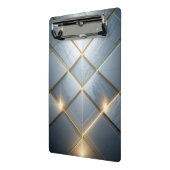 Goldene Geometrie Marmor Luxus Muster Mini Klembord (Angled2)