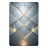 Goldene Geometrie Marmor Luxus Muster Mini Klembord (Achterkant)