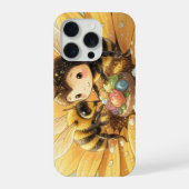 Goldene Hummel im Blütentanz1 iPhone Hoesje (Achterkant)
