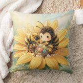 Goldene Hummel im Blütentanz1 Kussen (Deken)