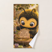 Goldene Hummel im Blütentanz.10 Bad Handdoek (Handdoek)