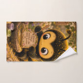 Goldene Hummel im Blütentanz.10 Bad Handdoek (Handdoek)