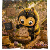 Goldene Hummel im Blütentanz.10 Douchegordijn (Voorkant)