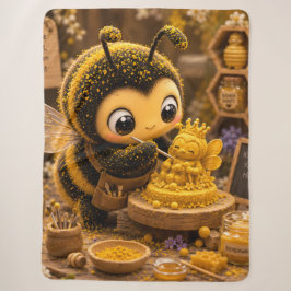Goldene Hummel im Blütentanz.12 Sherpa Deken