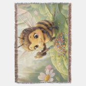 Goldene Hummel im Blütentanz.2 Deken (Voorkant Verticaal)