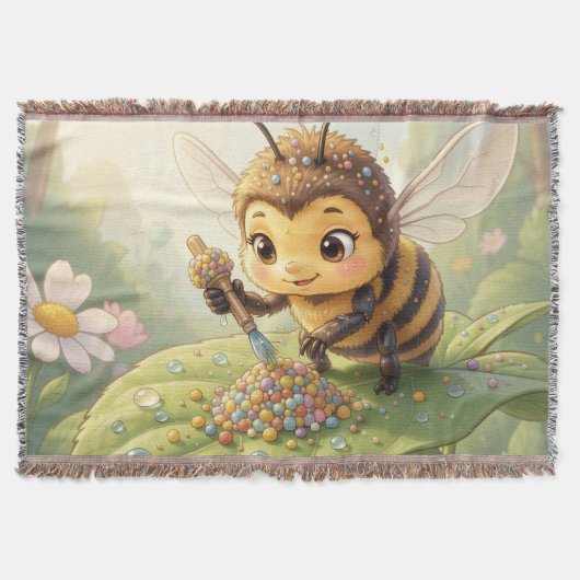 Goldene Hummel im Blütentanz.2 Deken (Voorkant)