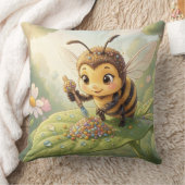 Goldene Hummel im Blütentanz.2 Kussen (Deken)