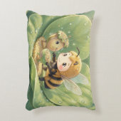 Goldene Hummel im Blütentanz.3 Accent Kussen (Voorkant(Verticaal))