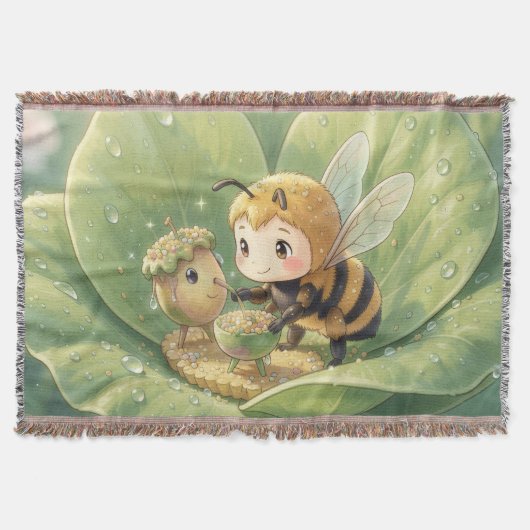 Goldene Hummel im Blütentanz.3 Deken (Voorkant)