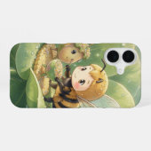 Goldene Hummel im Blütentanz.3 iPhone 16 Hoesje (Achterkant horizontaal)