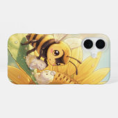 Goldene Hummel im Blütentanz.4 iPhone 16 Hoesje (Achterkant horizontaal)