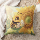 Goldene Hummel im Blütentanz.4 Kussen (Deken)
