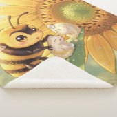 Goldene Hummel im Blütentanz.4 Sherpa Deken (3/4)