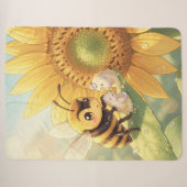 Goldene Hummel im Blütentanz.4 Sherpa Deken (Voorkant (horizontaal))