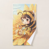 Goldene Hummel im Blütentanz.7 Bad Handdoek (Handdoek)