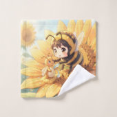 Goldene Hummel im Blütentanz.7 Bad Handdoek (Wasdoekje)