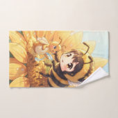Goldene Hummel im Blütentanz.7 Bad Handdoek (Handdoek)