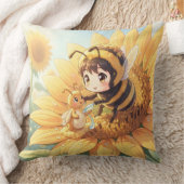 Goldene Hummel im Blütentanz.7 Kussen (Deken)