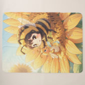 Goldene Hummel im Blütentanz.7 Sherpa Deken (Voorkant (horizontaal))
