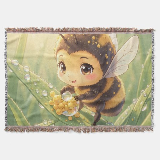 Goldene Hummel im Blütentanz.8 Deken (Voorkant)