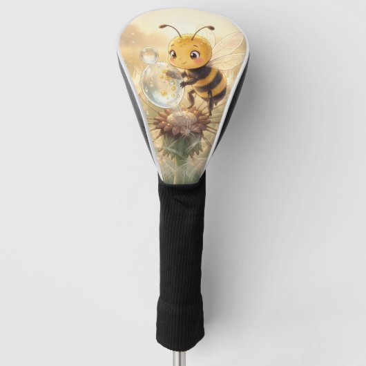 Goldene Hummel im Blütentanz.9 Golfheadcover (Voorkant)