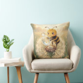 Goldene Hummel im Blütentanz.9 Kussen (Stoel)