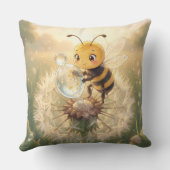 Goldene Hummel im Blütentanz.9 Kussen (Achterkant)