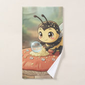 Goldene Hummel im Blütentanz Bad Handdoek (Handdoek)