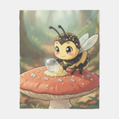 Goldene Hummel im Blütentanz Fleece Deken (Voorkant)