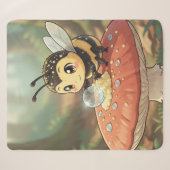 Goldene Hummel im Blütentanz  Sherpa Deken (Voorkant (horizontaal))